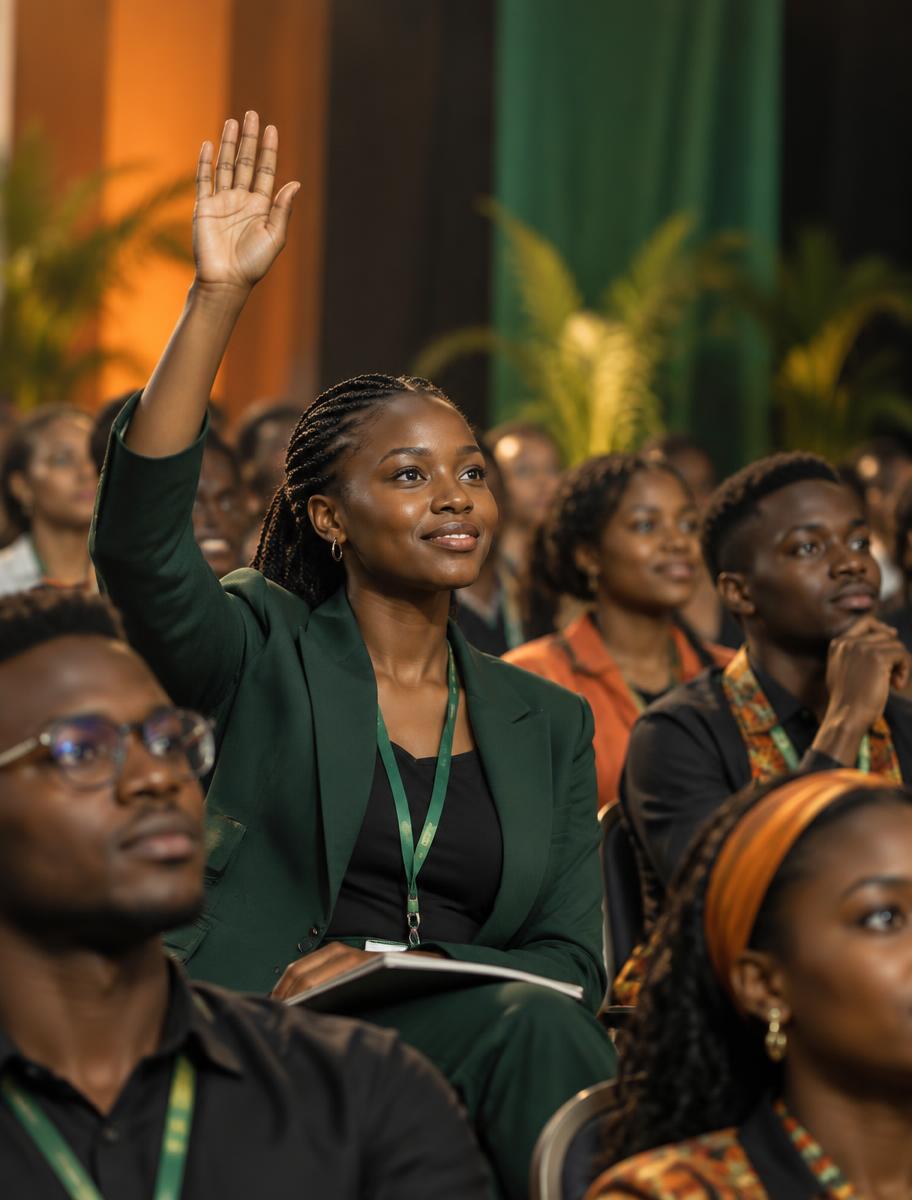 Illustration of a young Zambian contributing to the conversation